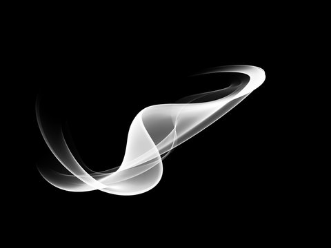 Abstract Black And White Wave Design