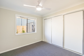 Bedroom of a new Australian home