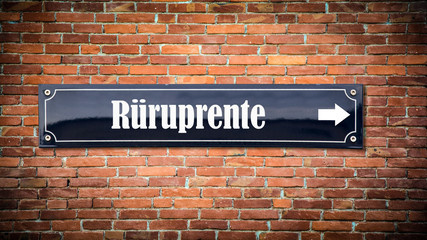 Wall Mural - Schild 404 - Rüruprente