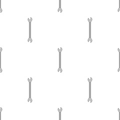 Wall Mural - Seamless pattern with wrench icon. Spanner key. Repair symbols. Vector illustration for design, web, wrapping paper, fabric, wallpaper.