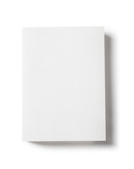 Canvas Print - Closed blank book isolated on white