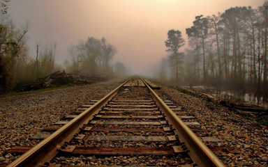 railway in countryside