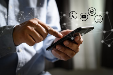 Poster - CONTACT US (Customer Support Hotline people CONNECT )