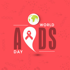 Poster - Poster design for World Aids Day concept.