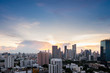 © lukyeee_nuttawut - sunset sky cityscape of Bangkok city skyline with background, Bangkok city is modern metropolis of Thailand and favorite of tourists