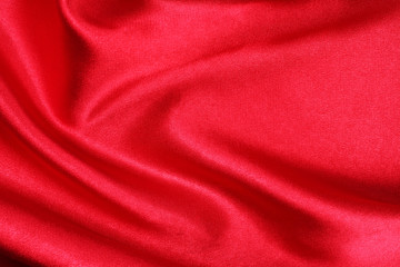 Crumpled fabric red texture