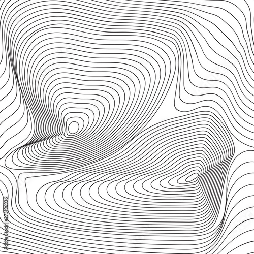 Black and white thin line abstract background