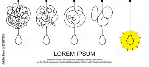 Cuadros en Lienzo Confused complicated way as chaos or problem concept illustration