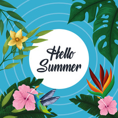 Poster - Hello summer poster card