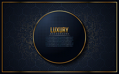 luxurious dark background with gold glitter