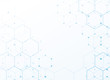 © starlineart - white background with blue tech hexagonal pattern design