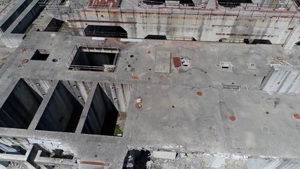 abandoned factory shot from the air with my drone