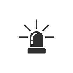 Poster - Siren flat icon vector. siren logo design illustration