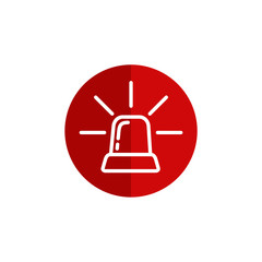 Poster - Siren icon vector. siren logo design illustration
