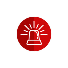 Poster - Siren icon vector. siren logo design illustration