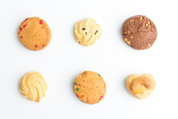 Wall Mural - cookie set in top view