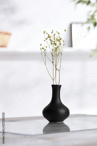Shot Of Interior Design There Is Floral Composition In The Middle