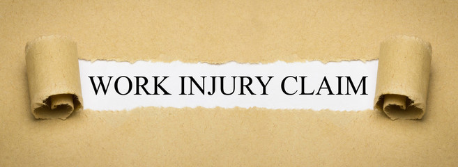 Poster - work injury claim