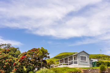 House in the countryside on a sunny day