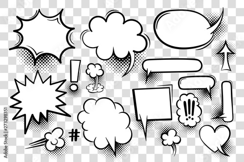 Fotomural Comic book text speech bubble