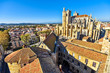 © sasha64f - Cathedral of Saint-Just et Saint Pasteur and Narbonne historical city center as seen from the tower of the city hall. Occitanie, France
