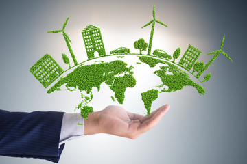 Concept of clean energy and environmental protection