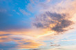 Sky and cloud at sunset with sunset light effects background. clouds twilight and dramatic sky background.