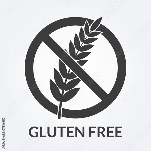 Fotografía Gluten free icon. Sign with grain or wheat. Vector illustration.