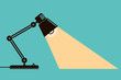 © Alexkava - illustration of table office desktop lighting lamp isolated