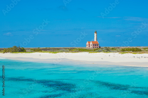Old lighthouse on Klein Curacao Canvas Print