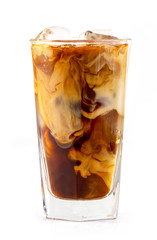 Canvas Print - iced coffee with milk