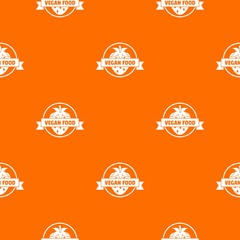 Poster - Strawberry pattern vector orange for any web design best