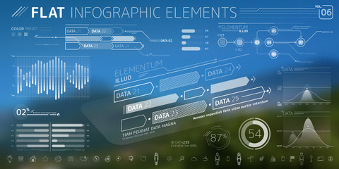  Corporate Infographic Vector Elements Collection