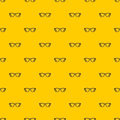 Wall Mural - Glasses pattern seamless vector repeat geometric yellow for any design