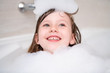 © .shock - little girl in bath playing with foam