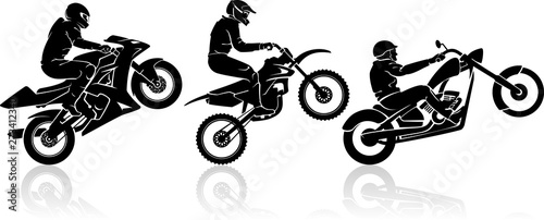 Extreme Motorbike Exhibition Set Fotobehang