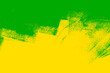 yellow green paint background texture with grunge brush strokes