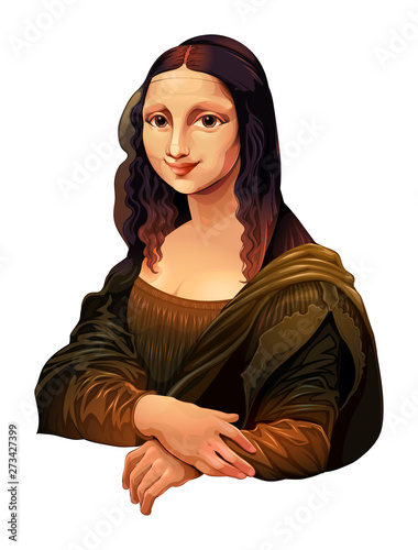 Fotomural Interpretation of Mona Lisa, painting by Leonardo da Vinci