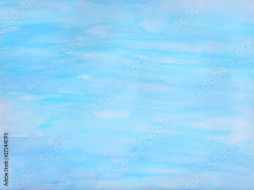 流れる水面 水彩絵の具の水色背景 Stock Illustration Adobe Stock