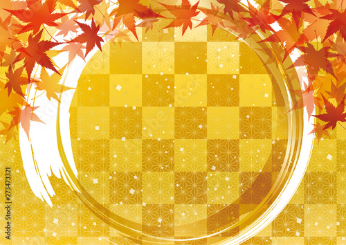 紅葉 金色 秋 円 和柄 背景 Buy This Stock Vector And Explore Similar Vectors At Adobe Stock Adobe Stock