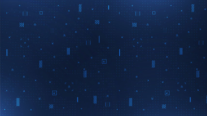 digital technology background. vector abstract data visualization. gui, ui, futuristic design.