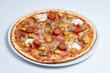 © fox17 - tasty pizza with bacon and cherry tomatoes