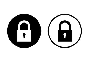 Fototapete - Lock icon. Encryption icon. Lock Icon in trendy flat style isolated on white background. Security symbol for web design