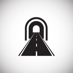 Poster - Road icon on background for graphic and web design. Simple illustration. Internet concept symbol for website button or mobile app.