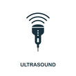 Ultrasound vector icon symbol. Creative sign from biotechnology icons collection. Filled flat Ultrasound icon for computer and mobile