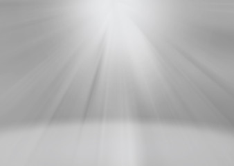 Wall Mural - glowing grey white rays with light reflection background room studio starburst design template with 