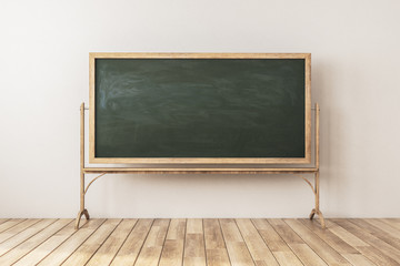 Wall Mural - Bright classroom with empty blackboard