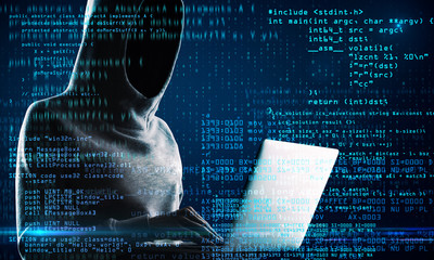 Poster - Computing and criminal concept