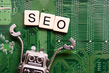 Increase web traffic to business website with SEO or SEM robot marketing tool