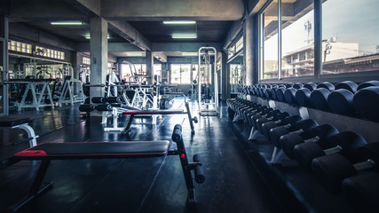 interior of gym